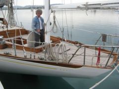 Didier sur Arent, un voilier de 20 metres qu'il restaure