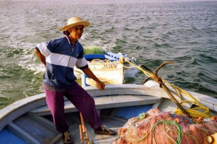 madame Bouri la seule patronne de pêche en Tunisie